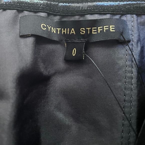 Cynthia Steffe HOLIDAY Dress Strapless Textured Floral Silver Size 0 $345.00 - Picture 7 of 14